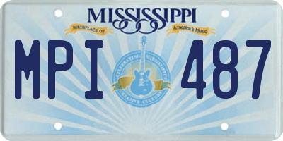 MS license plate MPI487