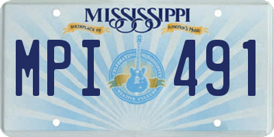 MS license plate MPI491