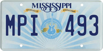 MS license plate MPI493