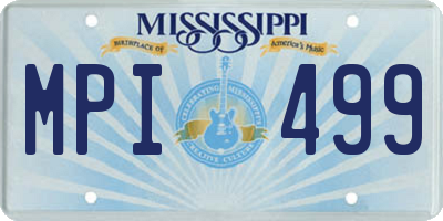 MS license plate MPI499