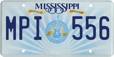 MS license plate MPI556