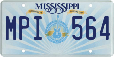 MS license plate MPI564