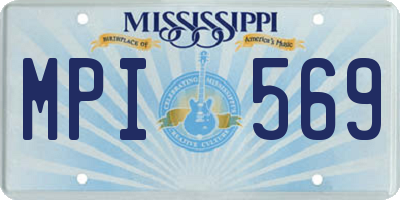 MS license plate MPI569