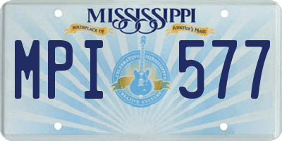 MS license plate MPI577