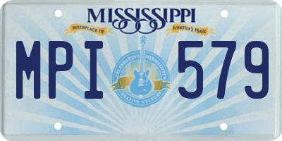 MS license plate MPI579