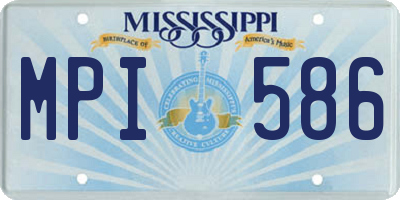 MS license plate MPI586
