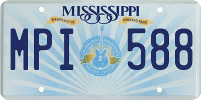 MS license plate MPI588