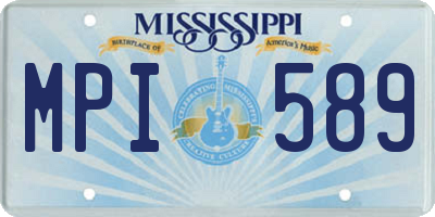 MS license plate MPI589