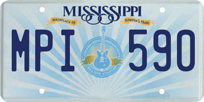 MS license plate MPI590