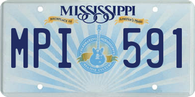 MS license plate MPI591