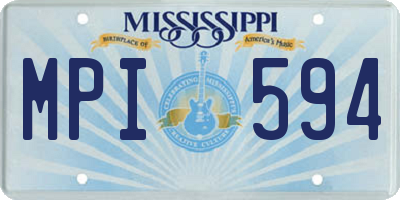 MS license plate MPI594
