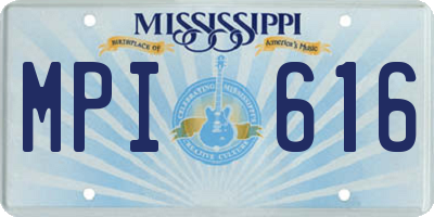 MS license plate MPI616