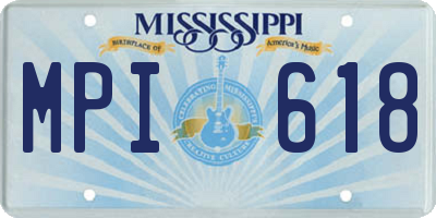 MS license plate MPI618