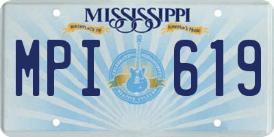 MS license plate MPI619