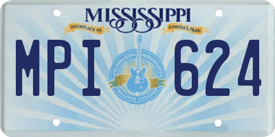 MS license plate MPI624