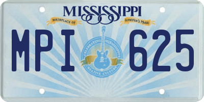 MS license plate MPI625