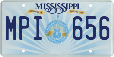 MS license plate MPI656