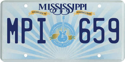 MS license plate MPI659