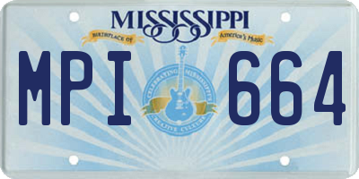 MS license plate MPI664