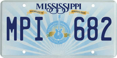MS license plate MPI682