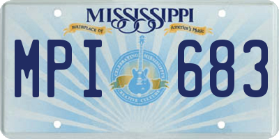 MS license plate MPI683