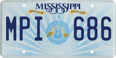 MS license plate MPI686