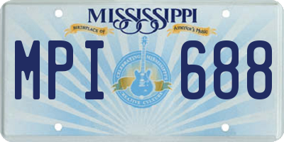 MS license plate MPI688