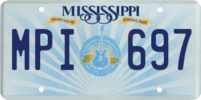 MS license plate MPI697