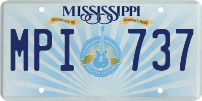 MS license plate MPI737