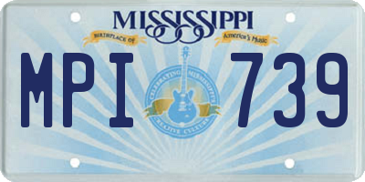MS license plate MPI739