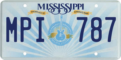 MS license plate MPI787