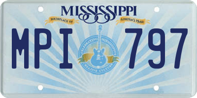 MS license plate MPI797