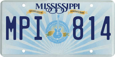 MS license plate MPI814