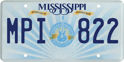 MS license plate MPI822