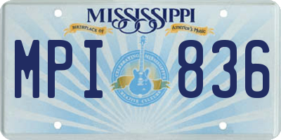 MS license plate MPI836