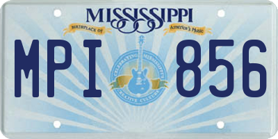 MS license plate MPI856