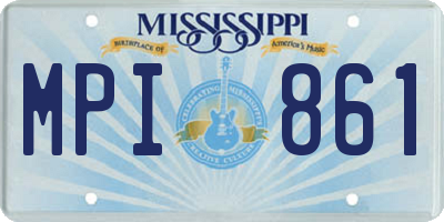 MS license plate MPI861