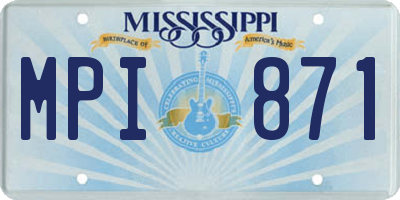 MS license plate MPI871