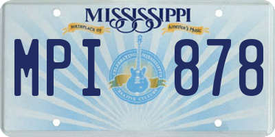 MS license plate MPI878