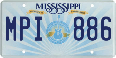 MS license plate MPI886