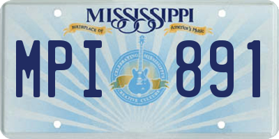MS license plate MPI891