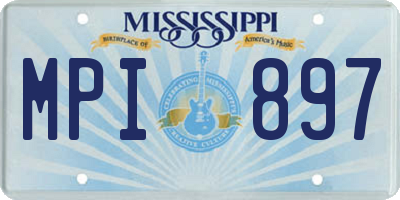 MS license plate MPI897