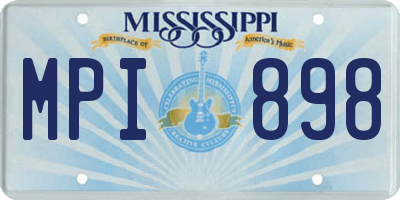 MS license plate MPI898