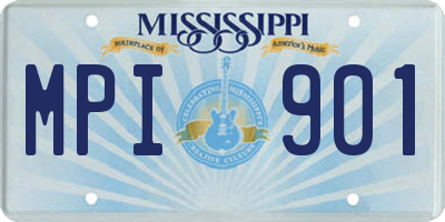 MS license plate MPI901