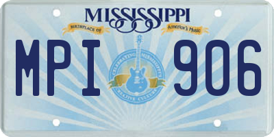 MS license plate MPI906