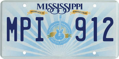 MS license plate MPI912
