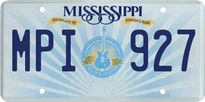 MS license plate MPI927