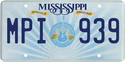MS license plate MPI939