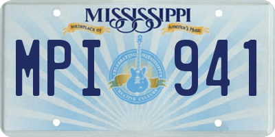 MS license plate MPI941