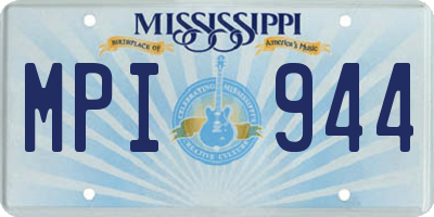 MS license plate MPI944